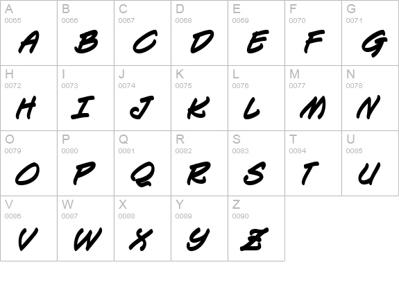 Keelhauled BB Bold uppercase A-Z preview