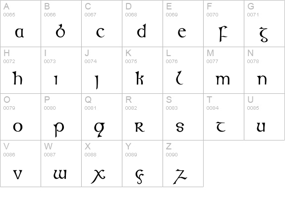 Kells Round uppercase A-Z preview