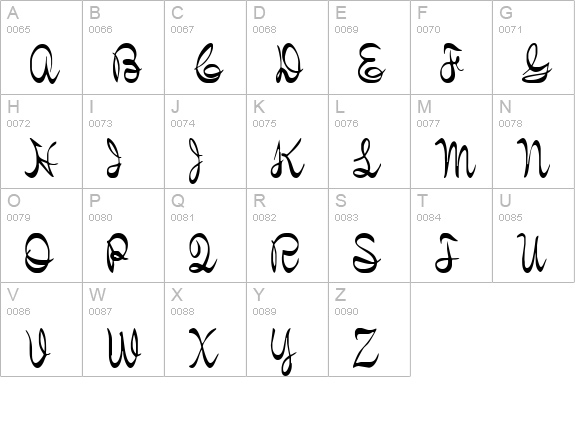 Kelly Brown uppercase A-Z preview