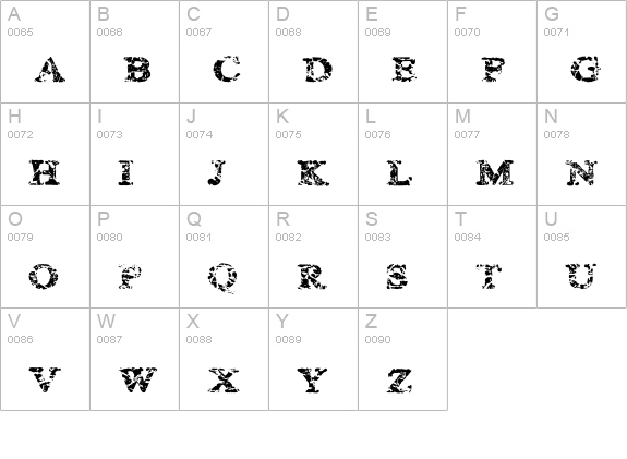 kemikalHi uppercase A-Z preview