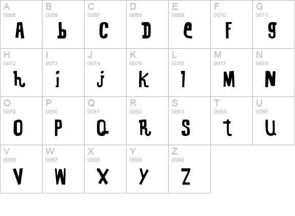 KennelDistrict uppercase A-Z preview