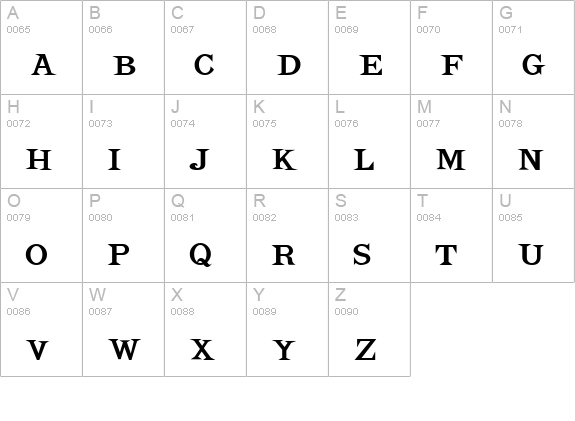 KenOnHoliday uppercase A-Z preview