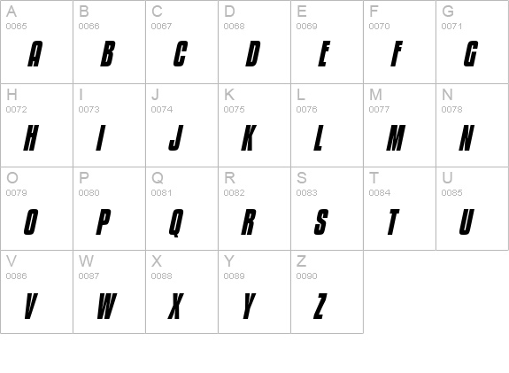 Kenyan Coffee Bold Italic uppercase A-Z preview
