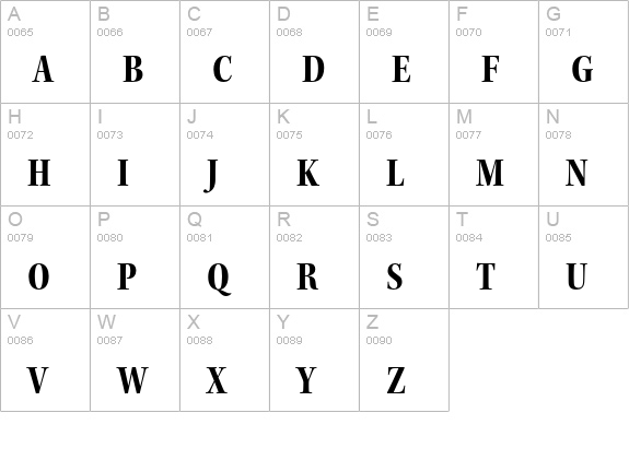 Kepler Std Bold Condensed Subhead uppercase A-Z preview