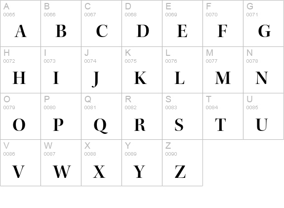 Kepler Std Semibold Display uppercase A-Z preview