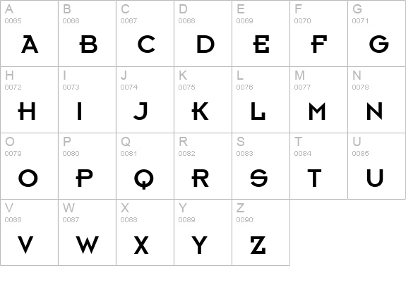 Kernel Alternate SSi Alternate uppercase A-Z preview