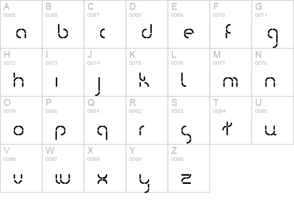 Kevlr Suit uppercase A-Z preview
