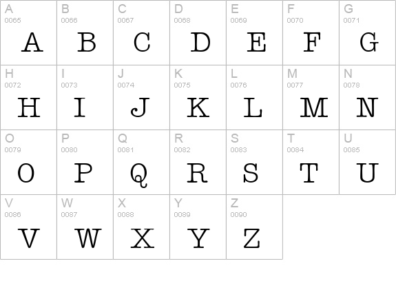 Keyboard Display SSi uppercase A-Z preview