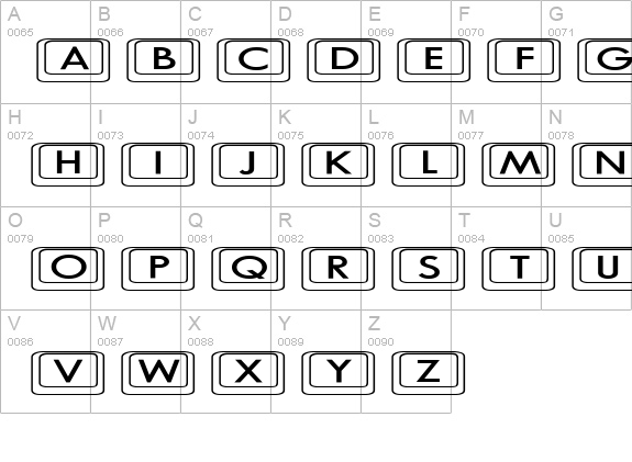 Keyboard KeysEx Expanded uppercase A-Z preview