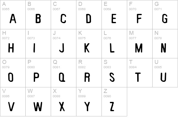 Keyboard Plaque uppercase A-Z preview