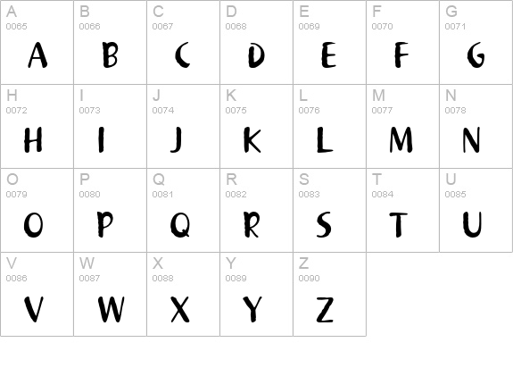 Khaki Std 1 uppercase A-Z preview