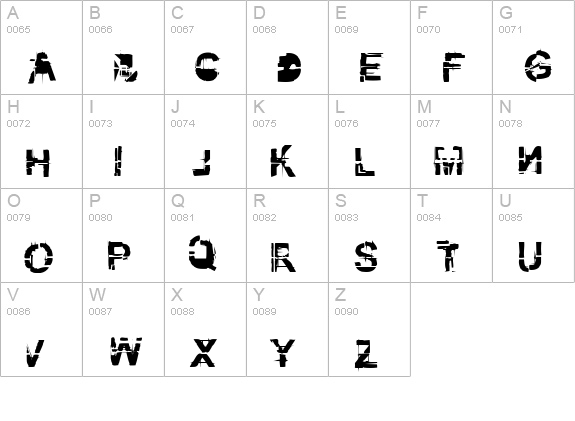 kibblez no bitz uppercase A-Z preview
