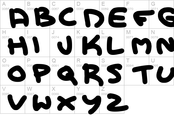 Kid Marker uppercase A-Z preview