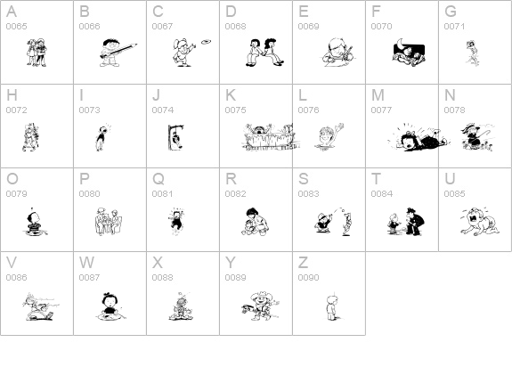 KiddieClip 2 uppercase A-Z preview