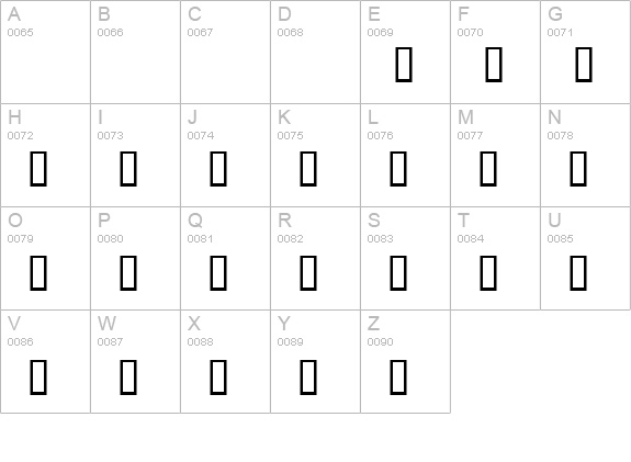 KiddyDing uppercase A-Z preview