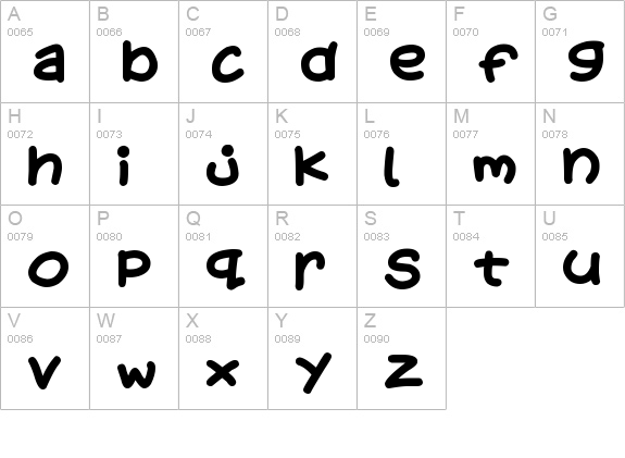 Kids Stuff uppercase A-Z preview