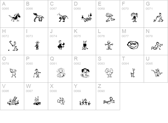 KidsDrawings uppercase A-Z preview
