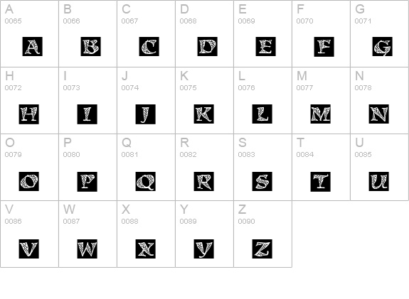 Kigali Block uppercase A-Z preview
