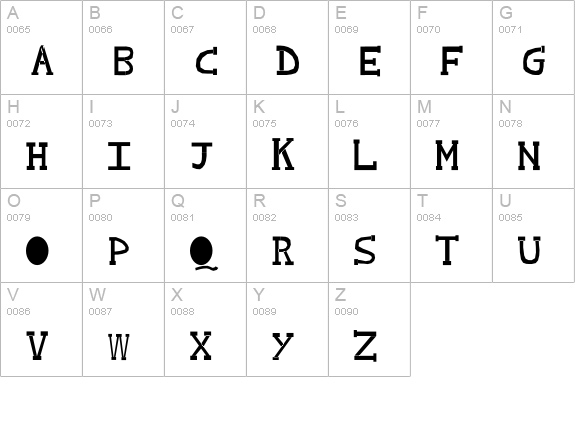 Kilimanjaro One uppercase A-Z preview