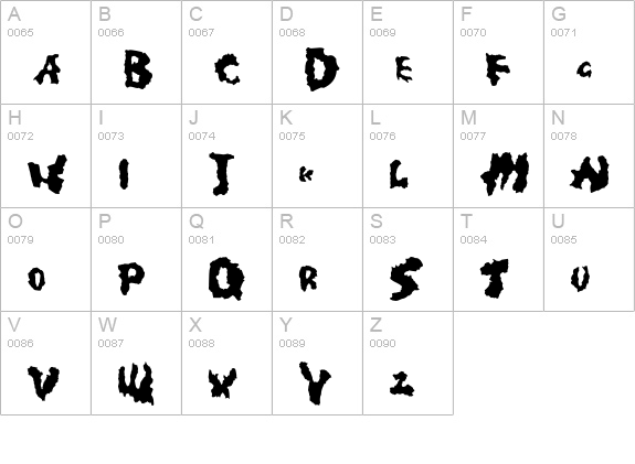 Kilin uppercase A-Z preview