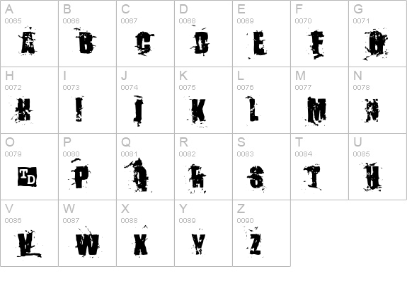 Killer Ants Trial Version uppercase A-Z preview