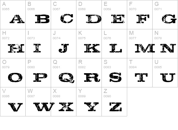 Killin It Regular uppercase A-Z preview