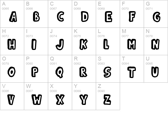 Kinda 3D uppercase A-Z preview