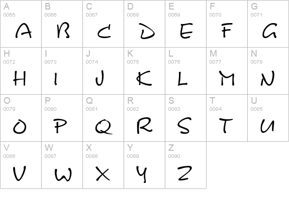 KineticSCapsSSK Regular uppercase A-Z preview