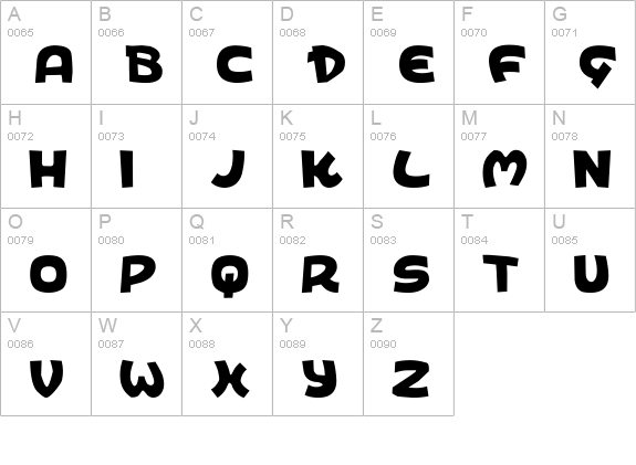King's Ransom uppercase A-Z preview