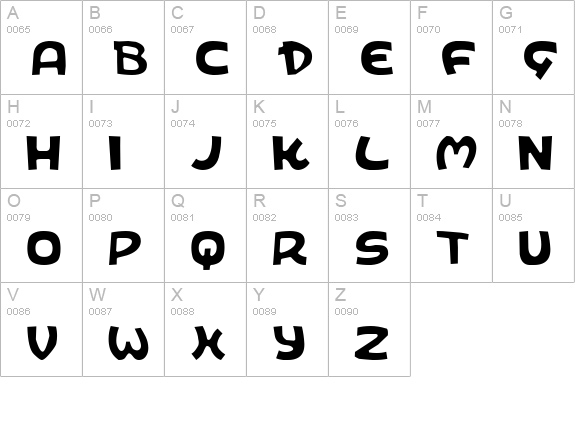 King's Ransom Light uppercase A-Z preview
