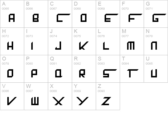 King Dubstepikz
 uppercase A-Z preview