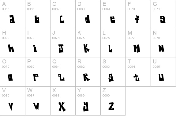 King Of The Dragonflies uppercase A-Z preview