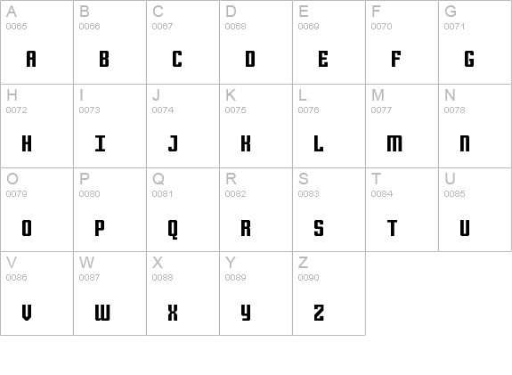 KING SANS Regular uppercase A-Z preview