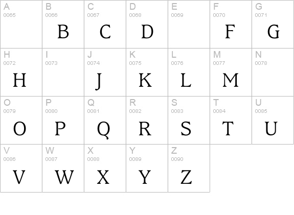 KingsrowLight uppercase A-Z preview