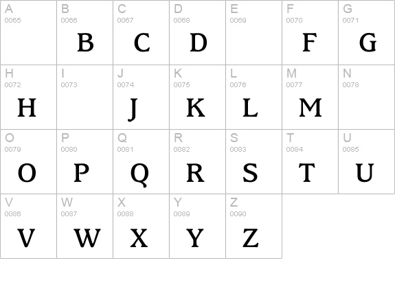 KingsrowMedium uppercase A-Z preview