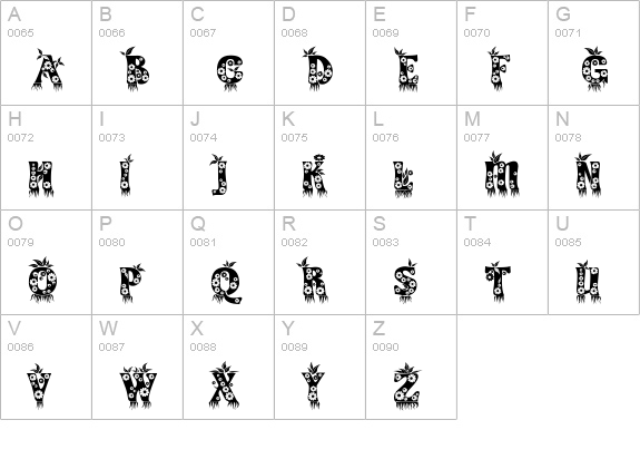 Kingthings Annex uppercase A-Z preview