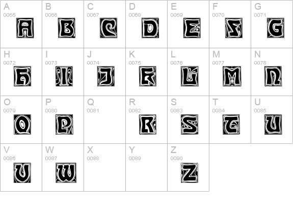 KinigsteinKaps uppercase A-Z preview