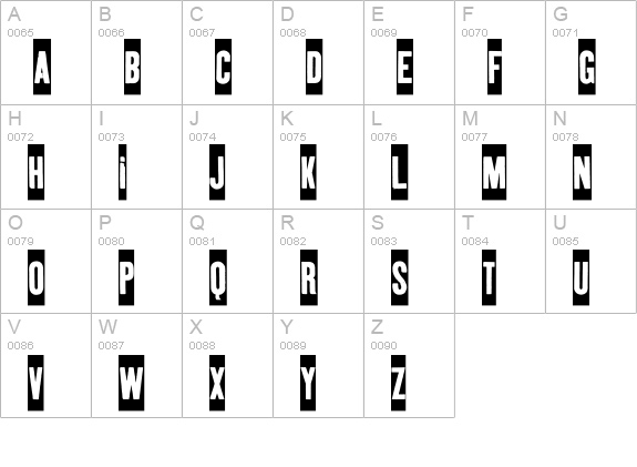 Kipp-No2 uppercase A-Z preview