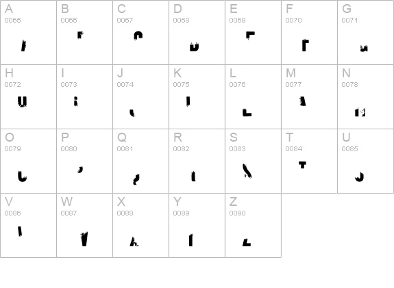 Kipp-No5 uppercase A-Z preview