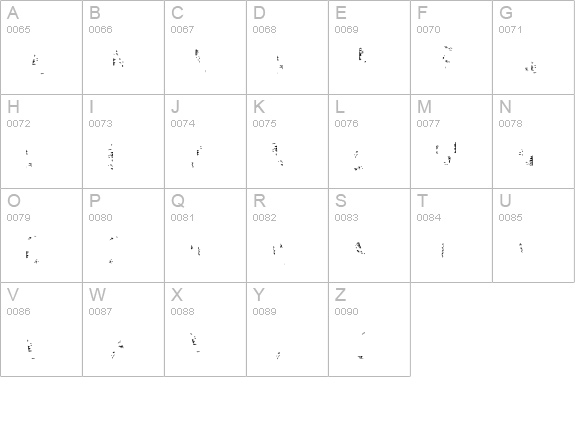 Kipp-No6 uppercase A-Z preview