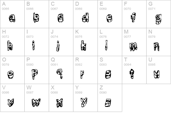 kitten meat uppercase A-Z preview