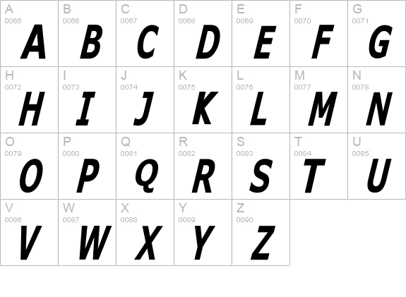 KittyKat uppercase A-Z preview
