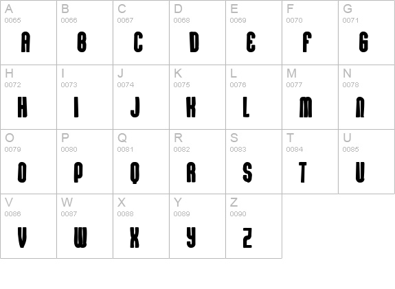 Kleptocracy Ink uppercase A-Z preview