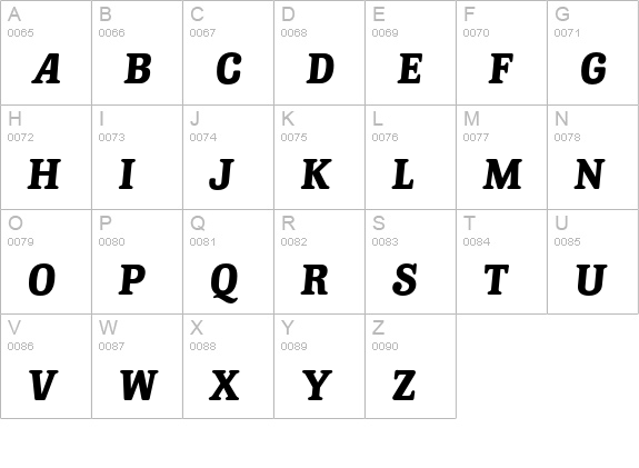 Knightsbridge-Alternate uppercase A-Z preview