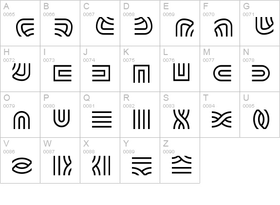 Knot Maker BRK uppercase A-Z preview