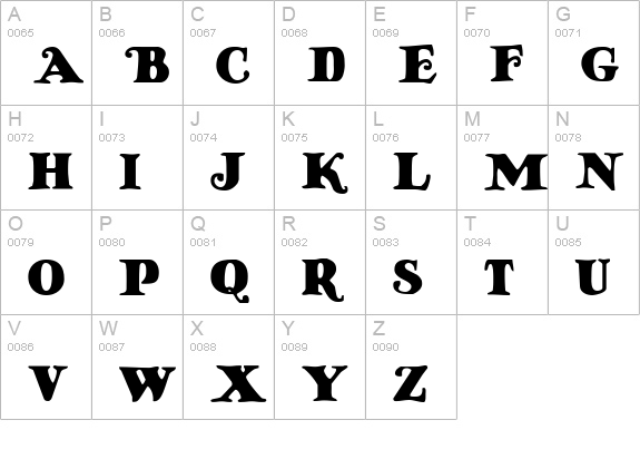 Knuffig uppercase A-Z preview