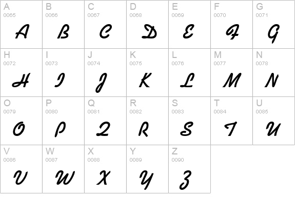 Koala Bold uppercase A-Z preview