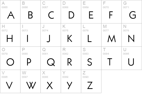 KoblenzSerial-Light-Regular uppercase A-Z preview