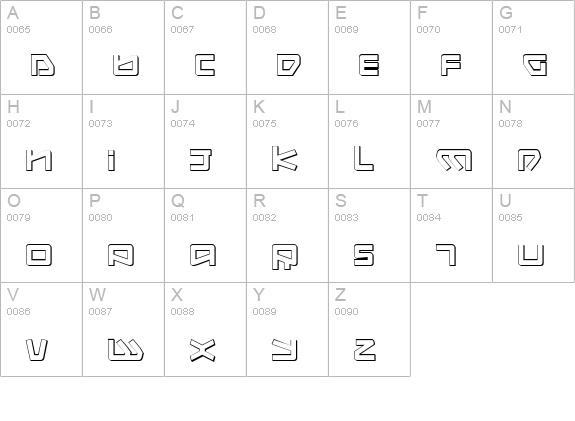 Kobold 3D uppercase A-Z preview