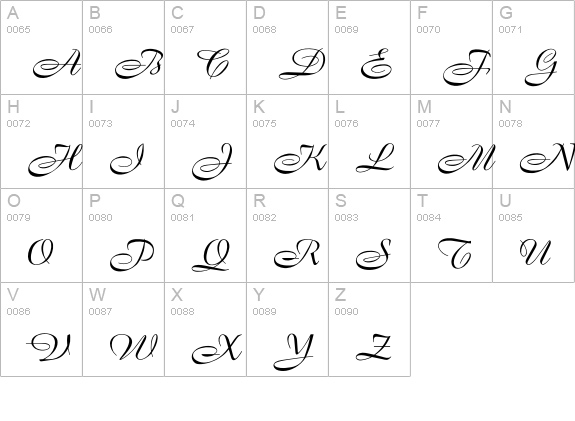 Koepenick uppercase A-Z preview